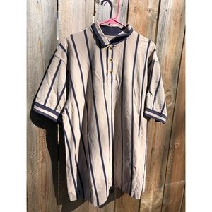 Vintage Vertical Striped Polo